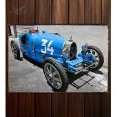 Металлическая табличка Bugatti Type 37A